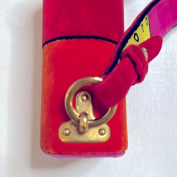 🔥SOLD🔥Prada Trompe L’oeil Velvet Cahir Bag -Fuchsia WITH ENTRUPY COA! - Picture 3 of 13